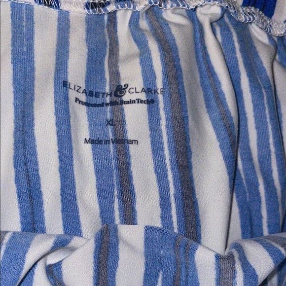 🆕 Elizabeth Clarke Striped Wide Leg Pants - Picture 3 of 5